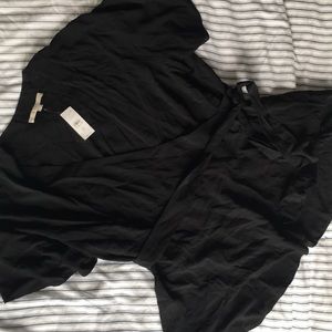 Black Wrap Top, Loft 20 Plus